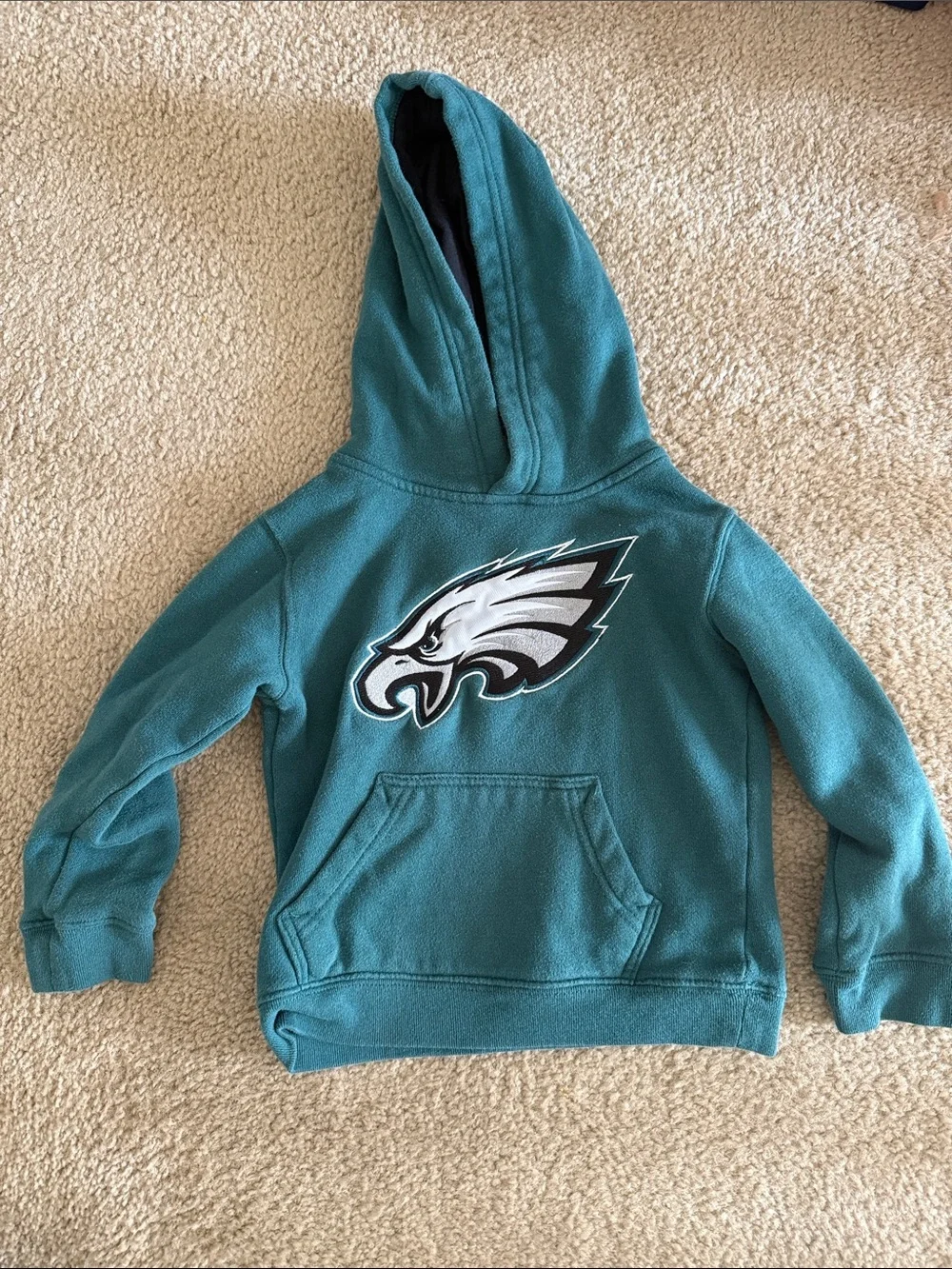 Youth Teal Philadelphia Eagles Pullover Hoodie